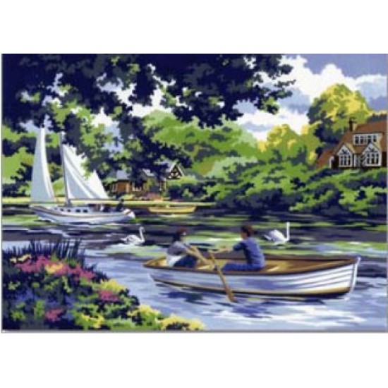 Peinture par Numéros Royal & Langnickel (30x45cm) - En Canot sur la Rivière